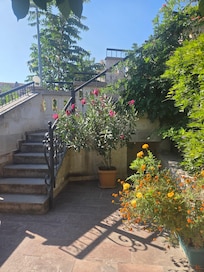 View of the stairs to go to the restaurant