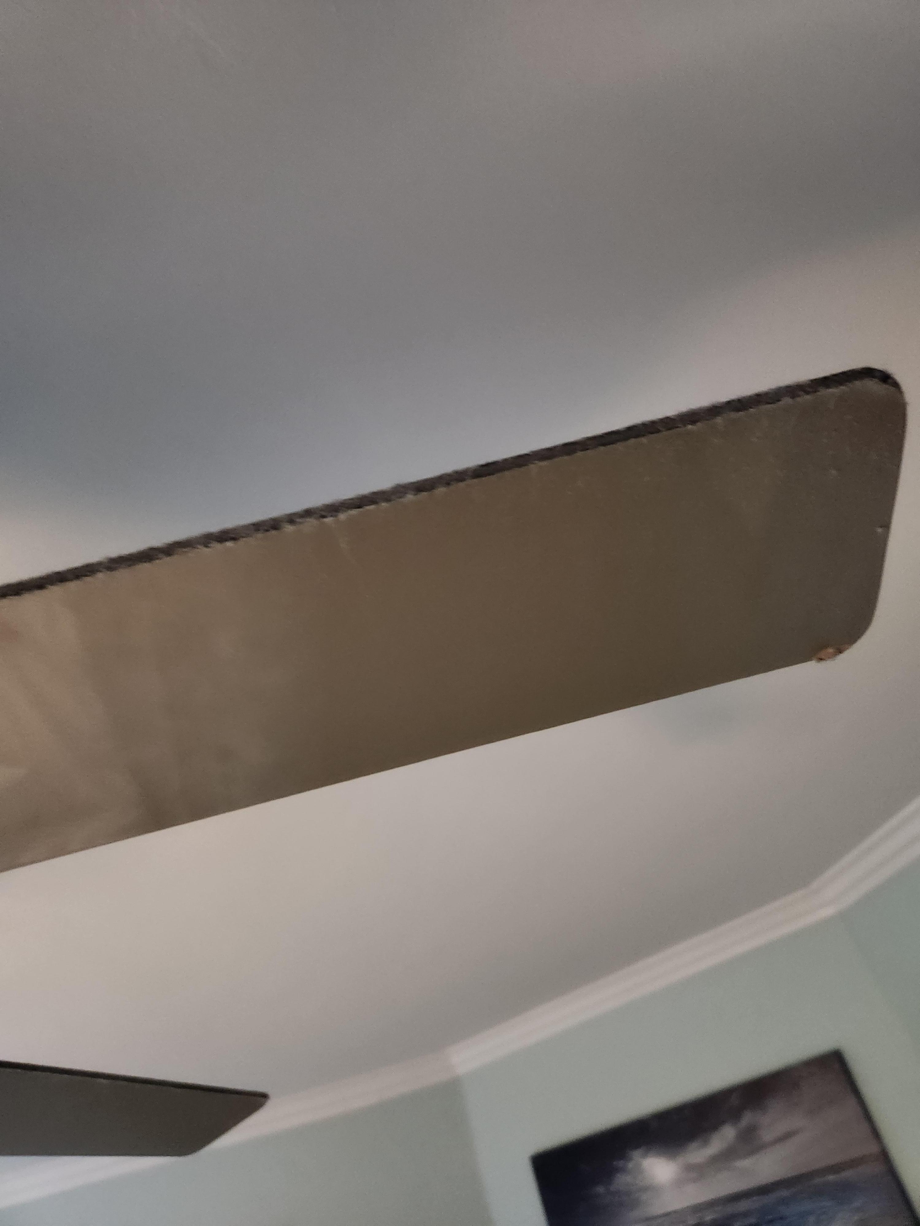 Dust and dirt on fan blade