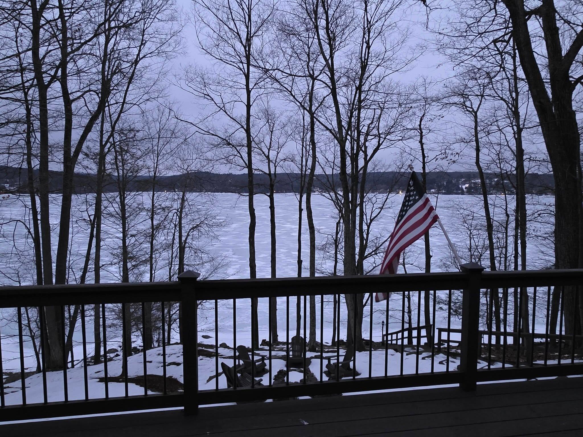 Frozen Lake Wallenpaupack