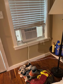 Window unit for AC - worked but so unsightly and taped in. Not what you would expect at a high end resort and not what is pictured on the sites.