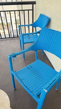 broken patio chairs