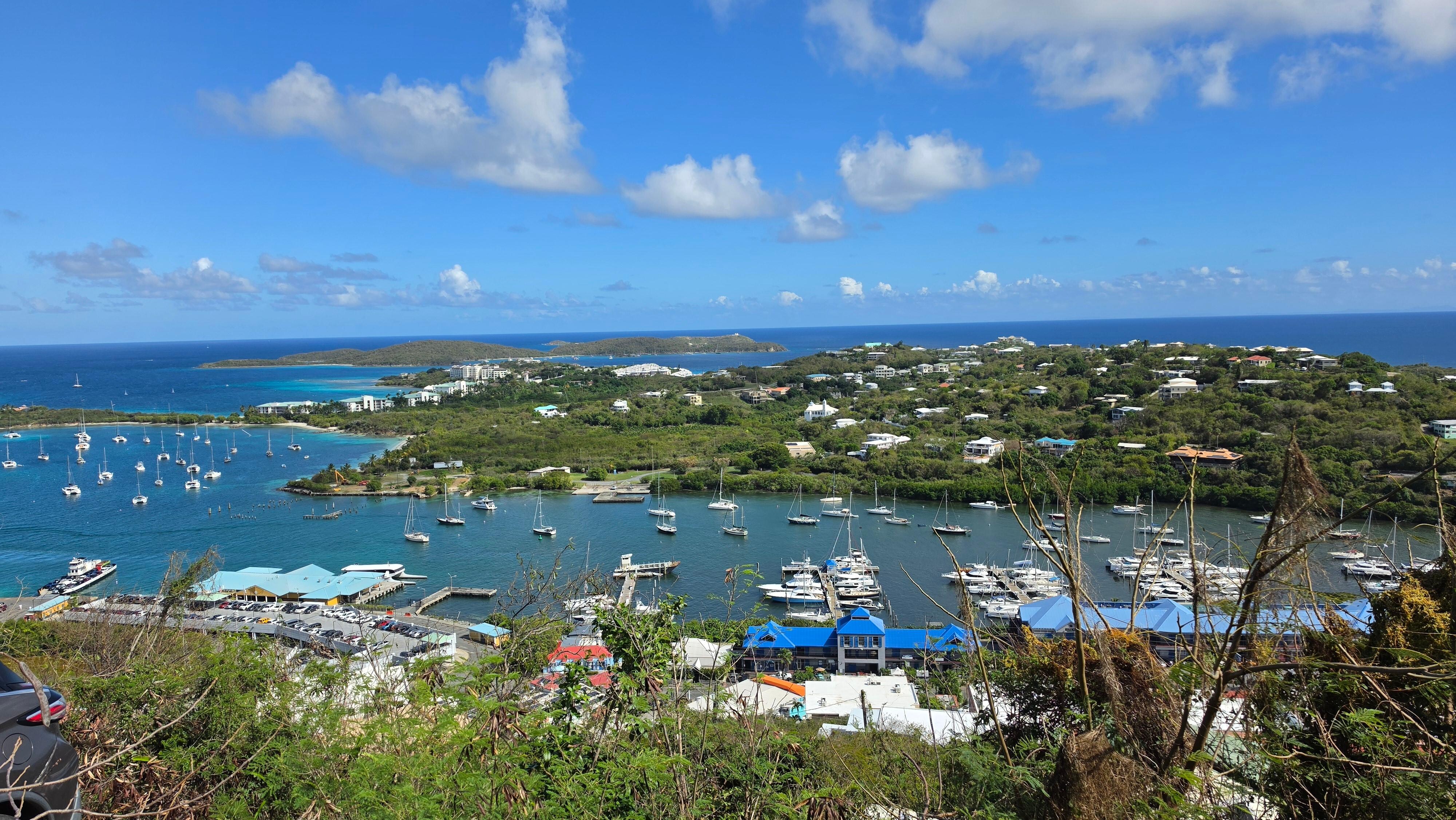 See St John, St Croix, and Red Hook from the cottage!
