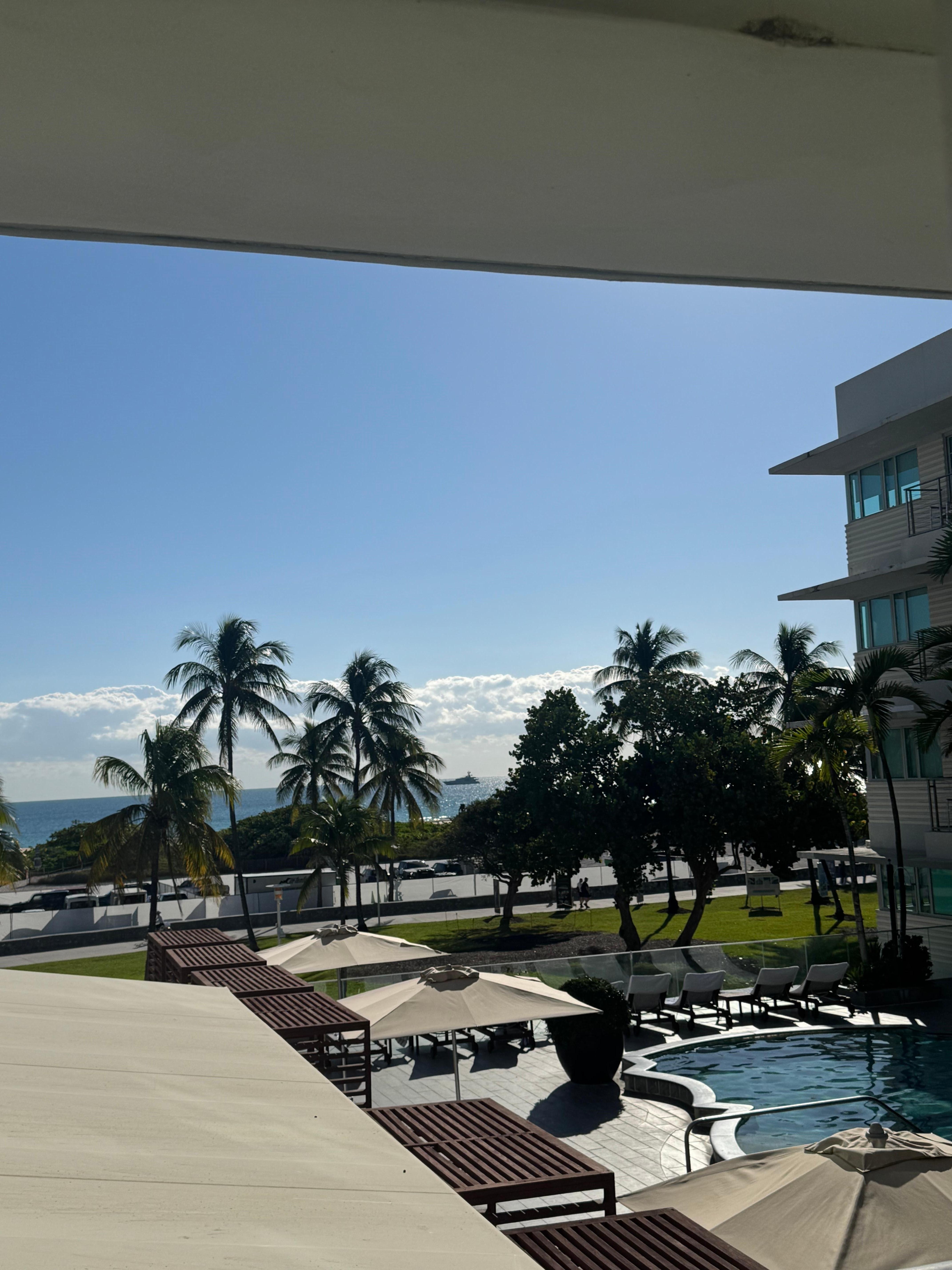 View from our king deluxe room with view 