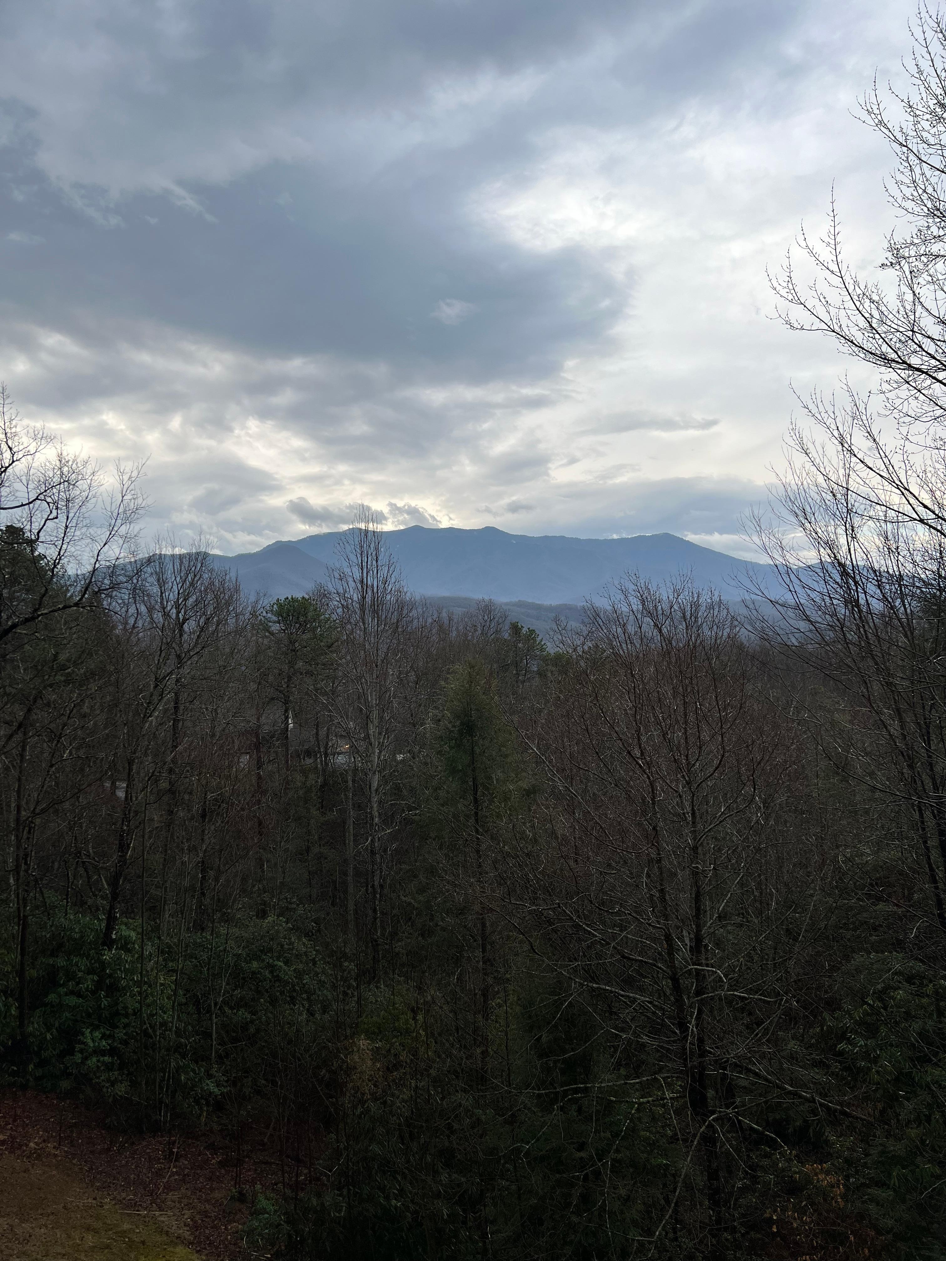 Mountain view from balcony