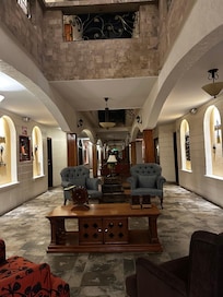 Outside room hallway