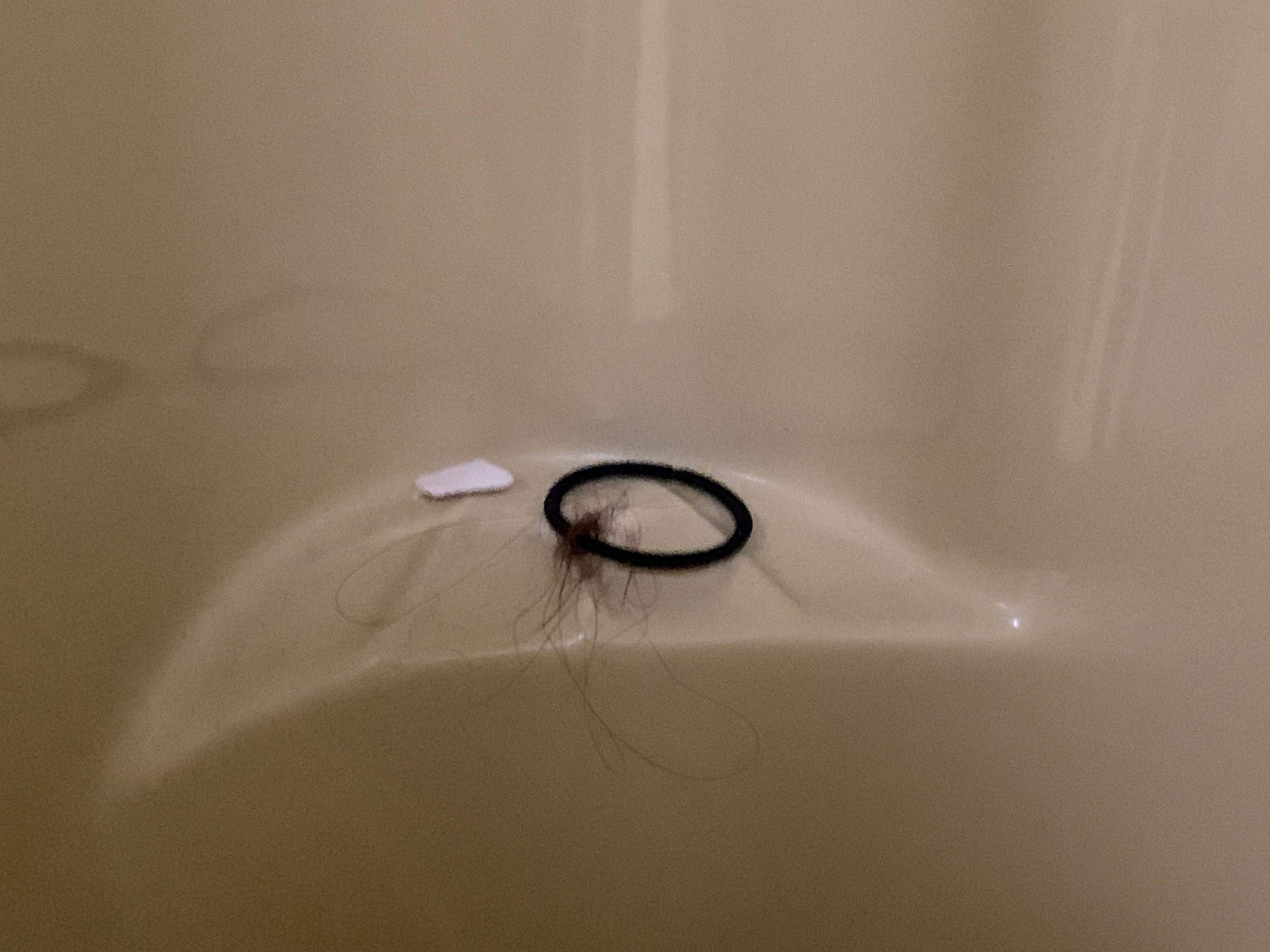 There was a used hair tie left in the shower, had to go to the front desk for both soap and toilet paper(none in the room). Remote control was missing for TV One of the towels provided had dark stains on it. No trash cans in the room.