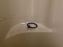 There was a used hair tie left in the shower, had to go to the front desk for both soap and toilet paper(none in the room). Remote control was missing for TV One of the towels provided had dark stains on it. No trash cans in the room.