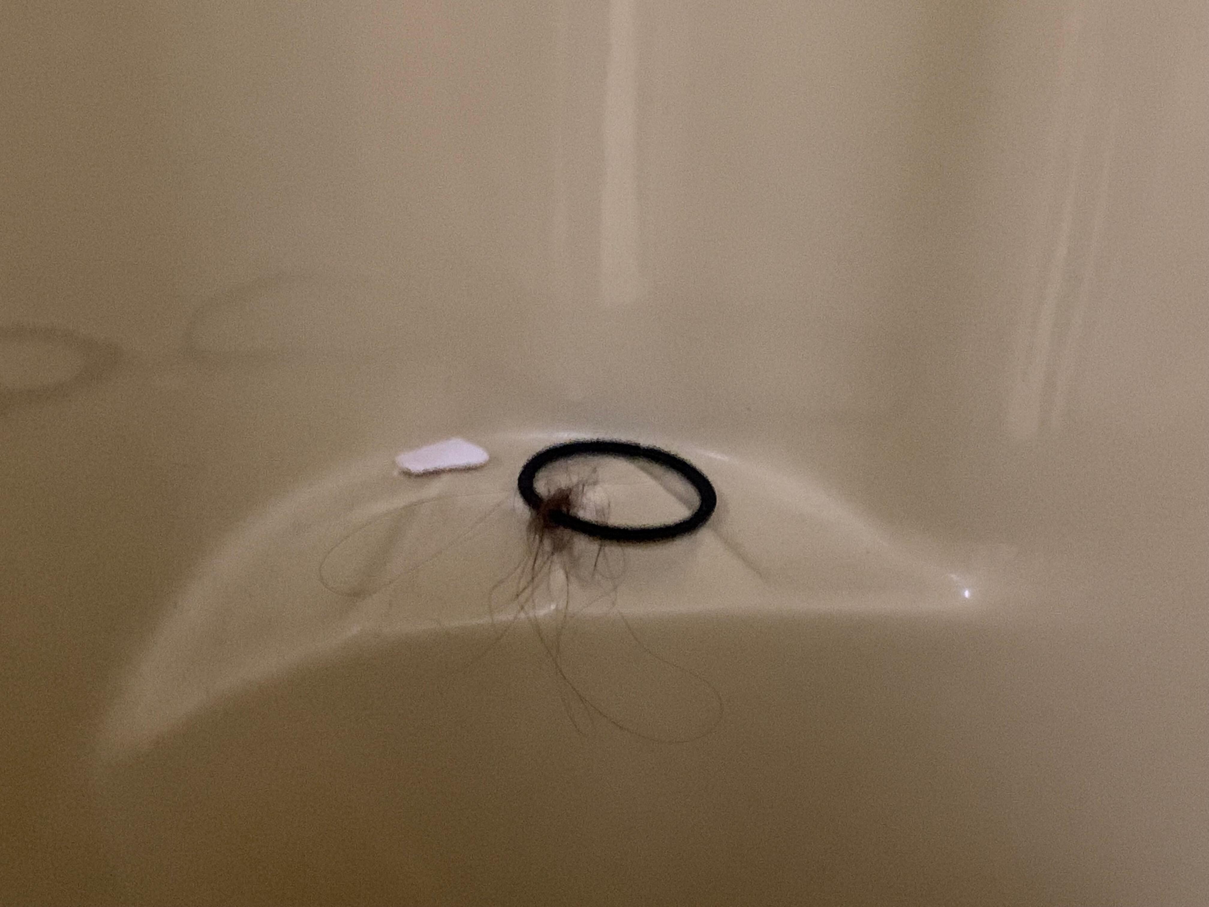 There was a used hair tie left in the shower, had to go to the front desk for both soap and toilet paper(none in the room). Remote control was missing for TV One of the towels  provided had dark stains on it. No trash cans in the room.