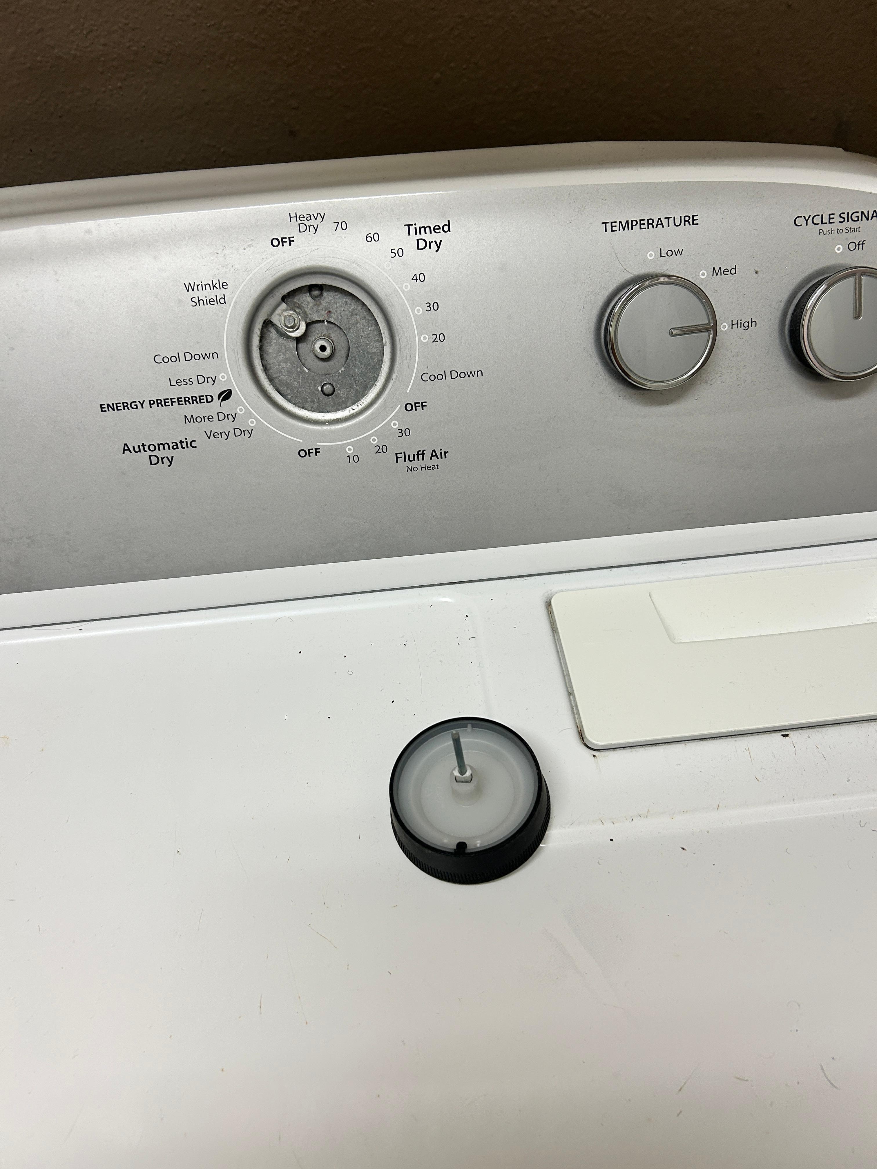 Broken knob on dryer