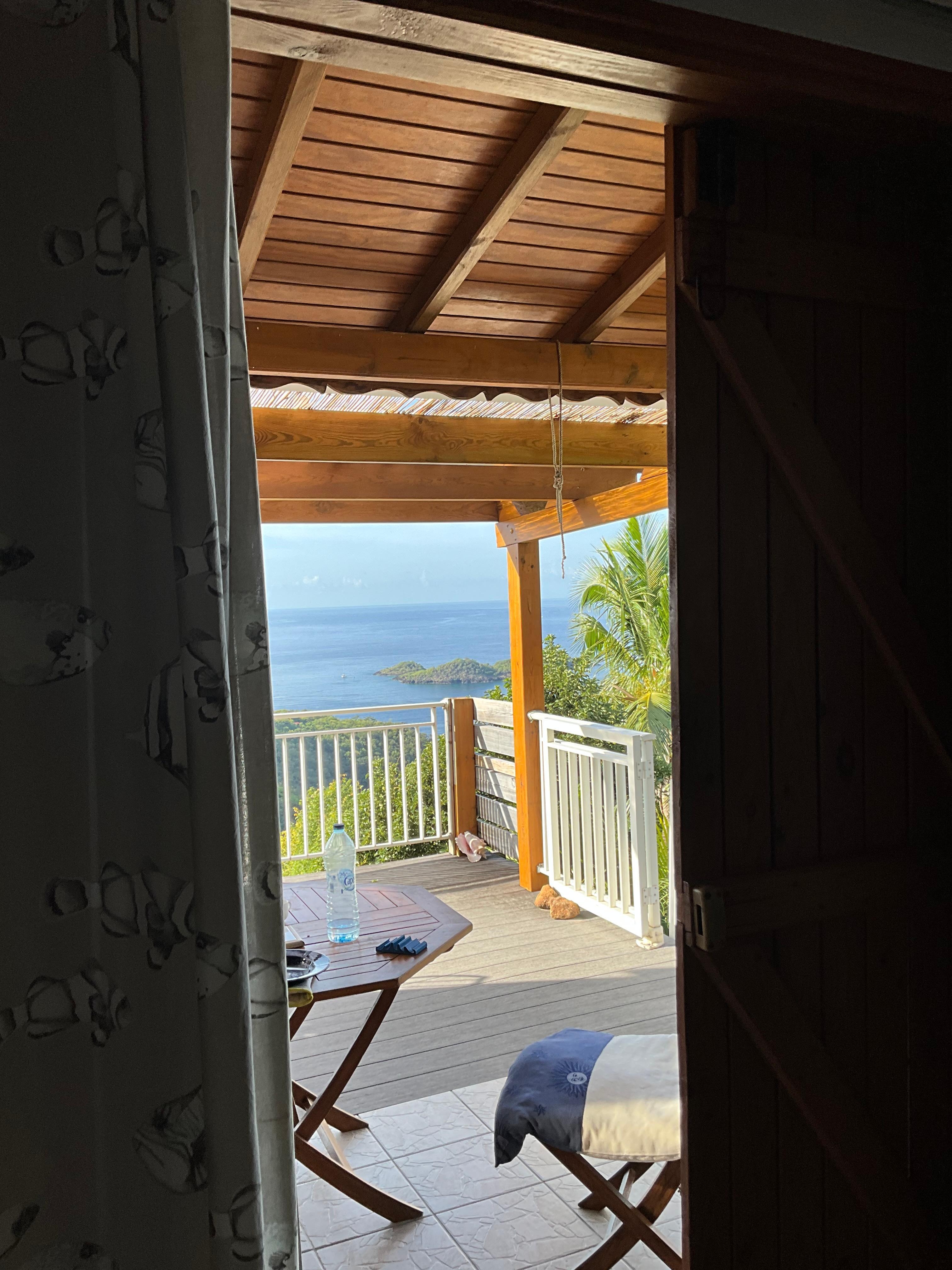 We spent most of our time on the shady, breezy deck. 