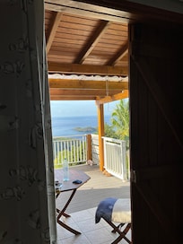 We spent most of our time on the shady, breezy deck.