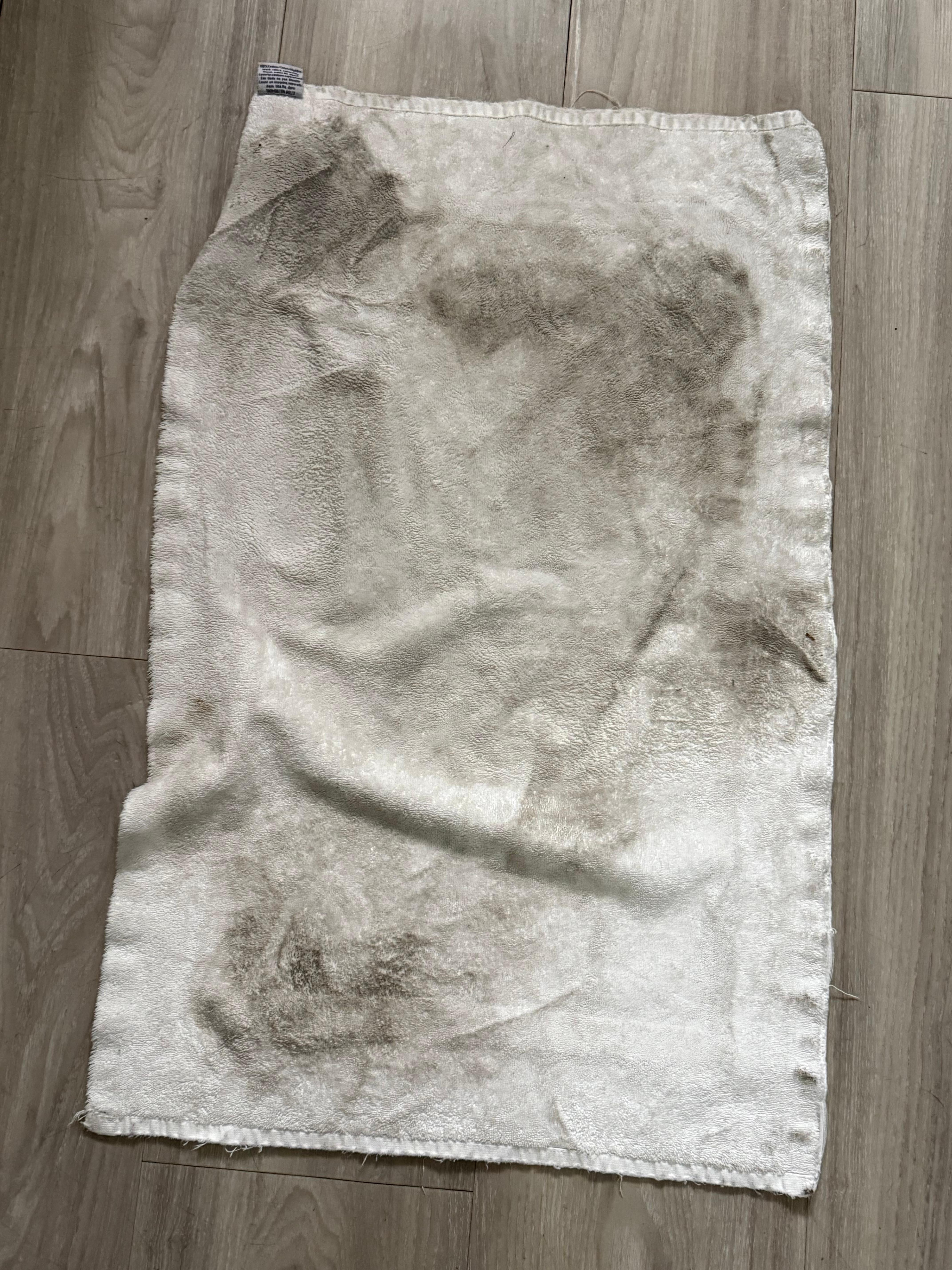 This was one side of me “cleaning” the floors after checking in. It was worse…
