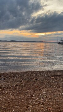 Walk down to the water.