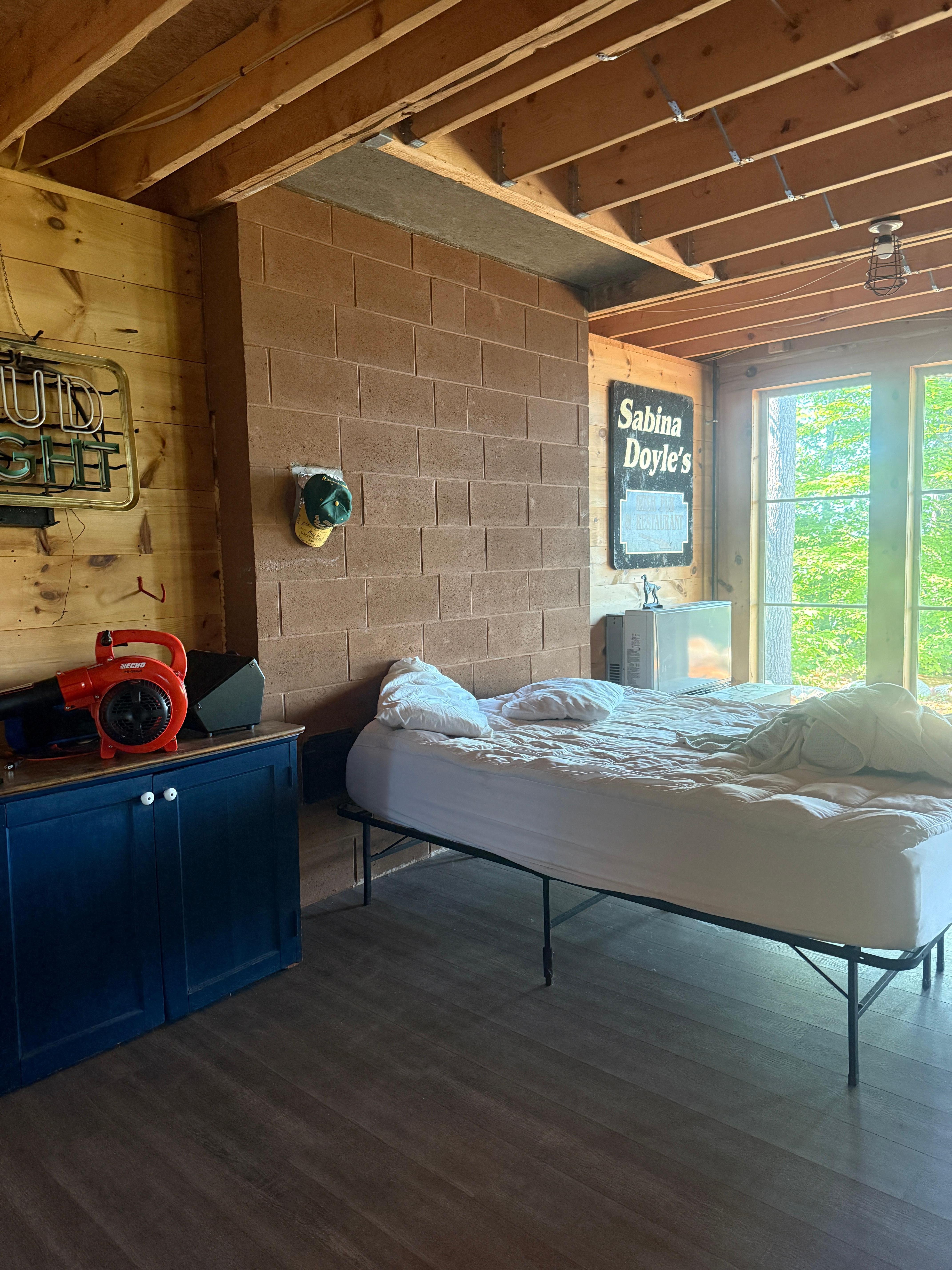 5th bedroom in downstairs playroom