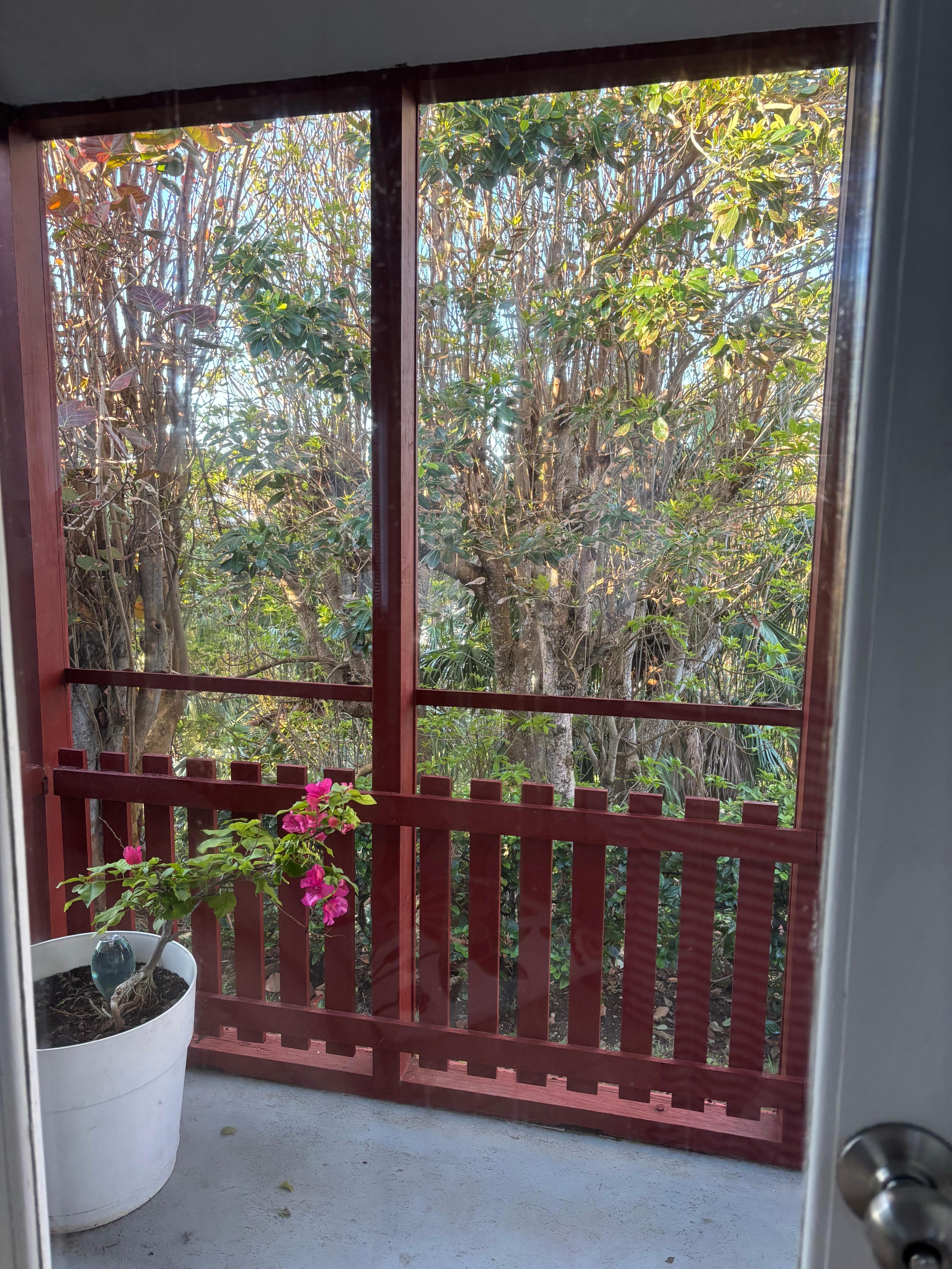 Nice breeze and view from the master bedroom.