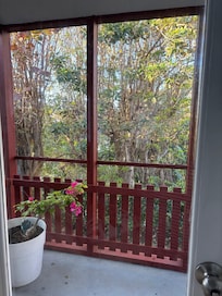 Nice breeze and view from the master bedroom.