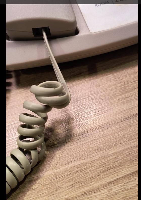 Hairs at phone