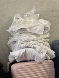 When asked to get room cleaned this is what we were given.