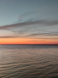 Sunset over the Marina behind the Village of Baytown Wharf