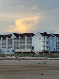 A view of our condo from the beach