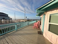 View from patio beach house.