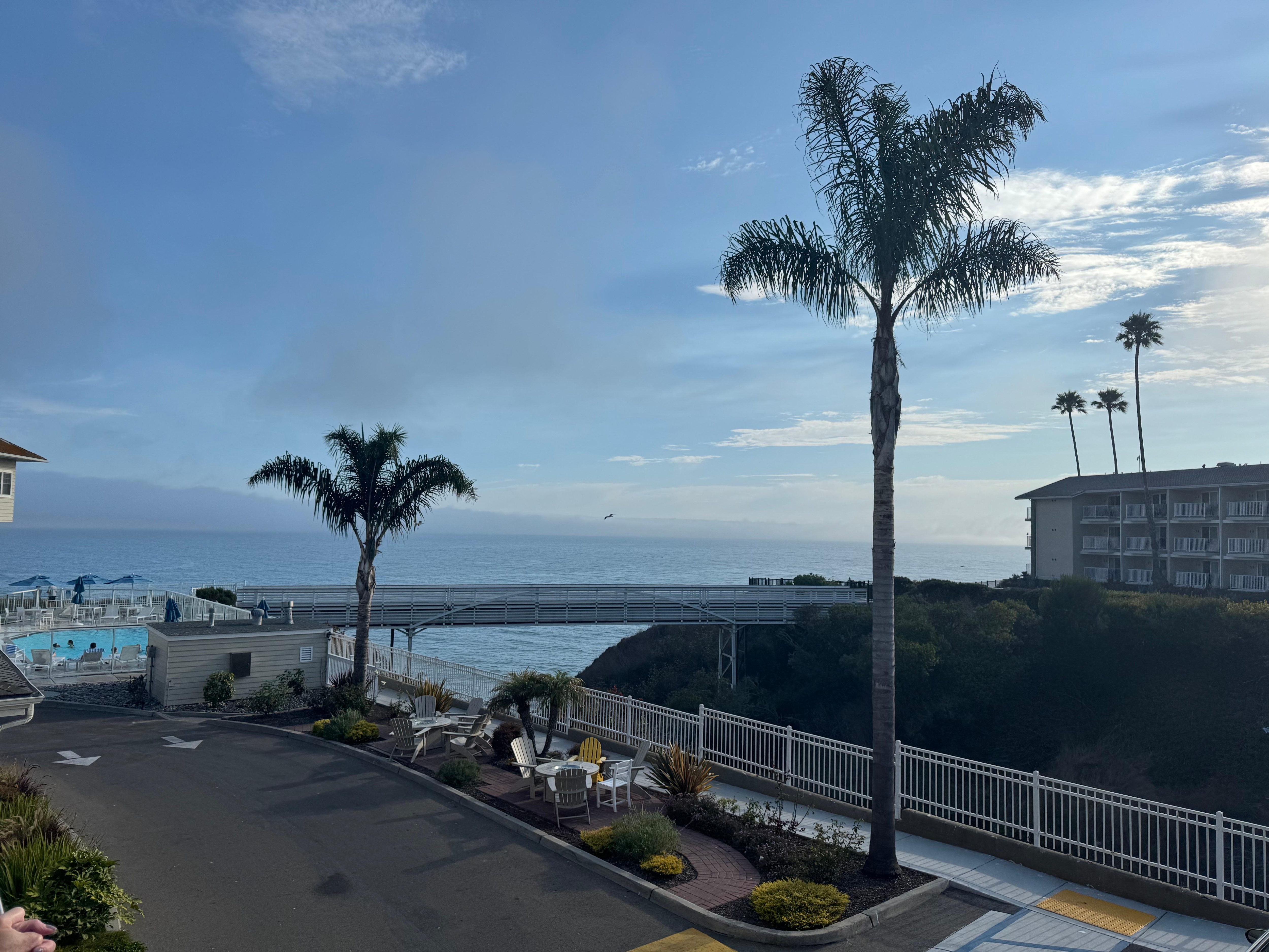 View from our room’s balcony 