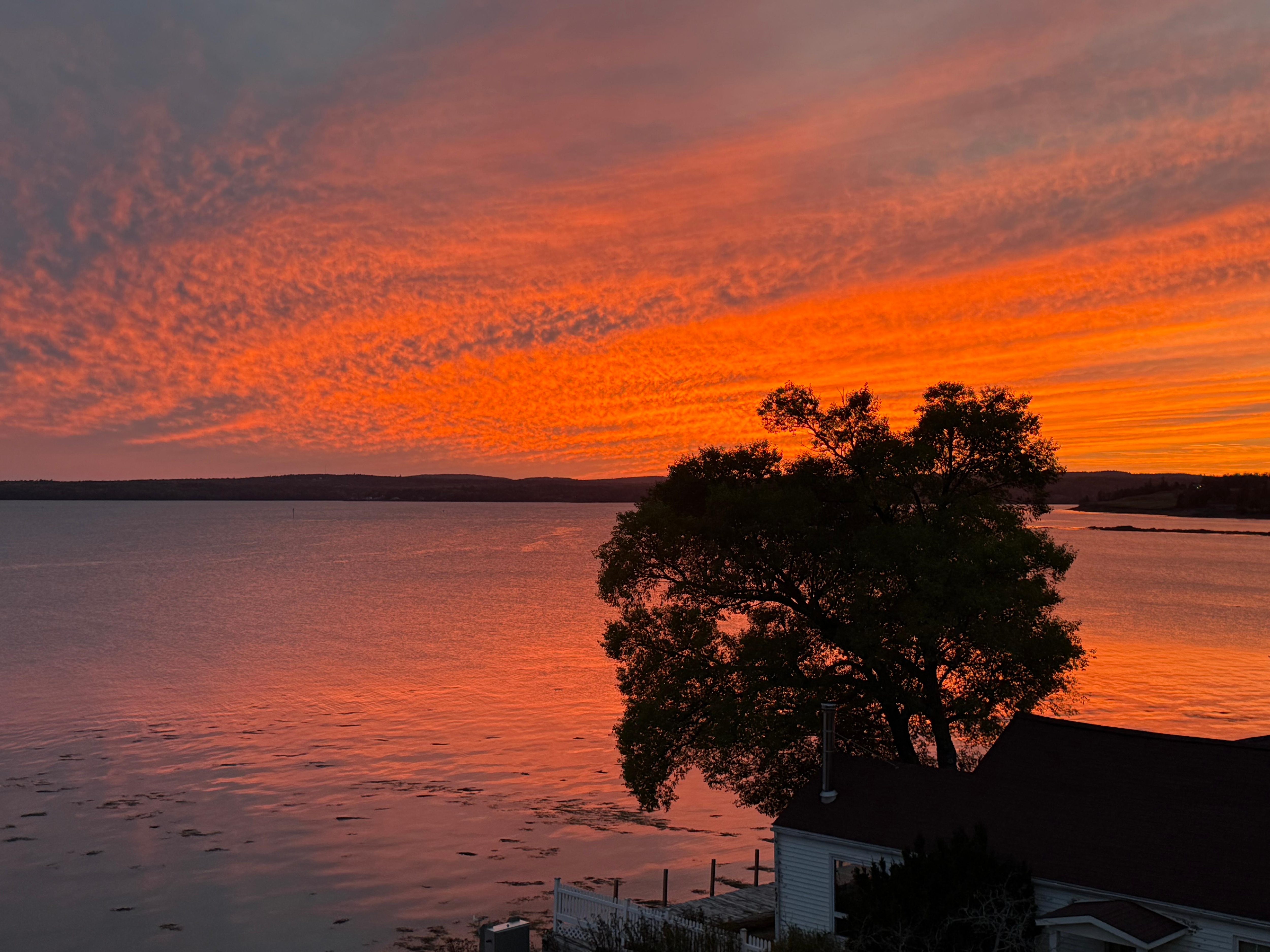 Sunset from our porch