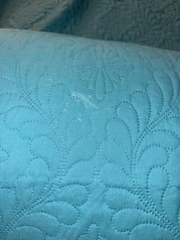 Stain on bed quilt