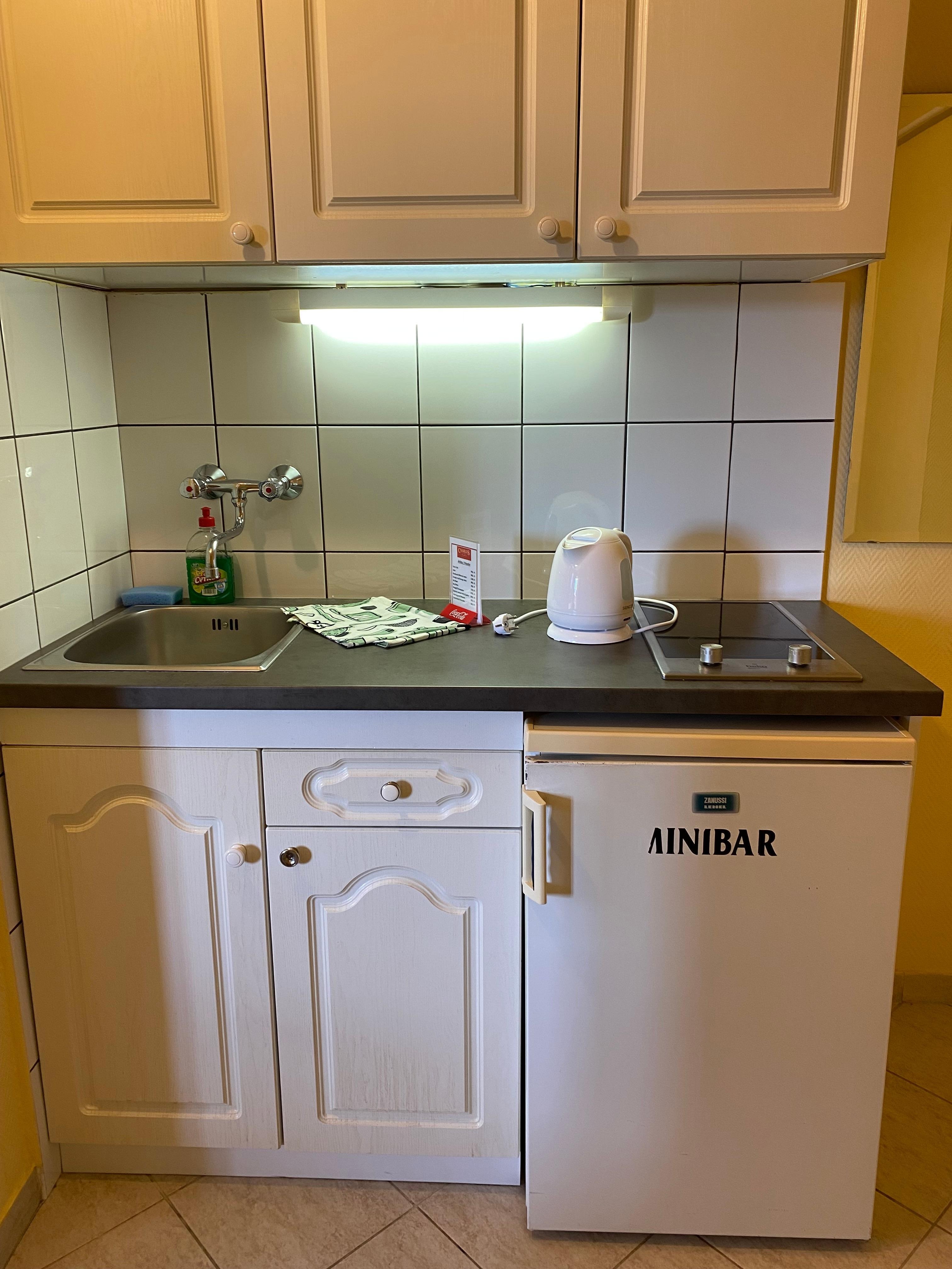 Kitchen with zero amenities. 