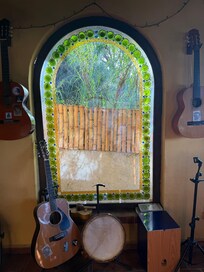 View from inside the restaurant/reception/bar.