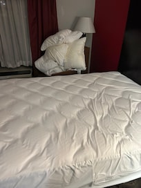 Third room they put us in- bed not made