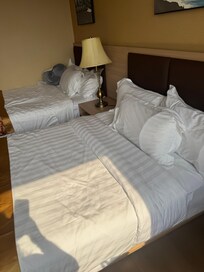 The double beds