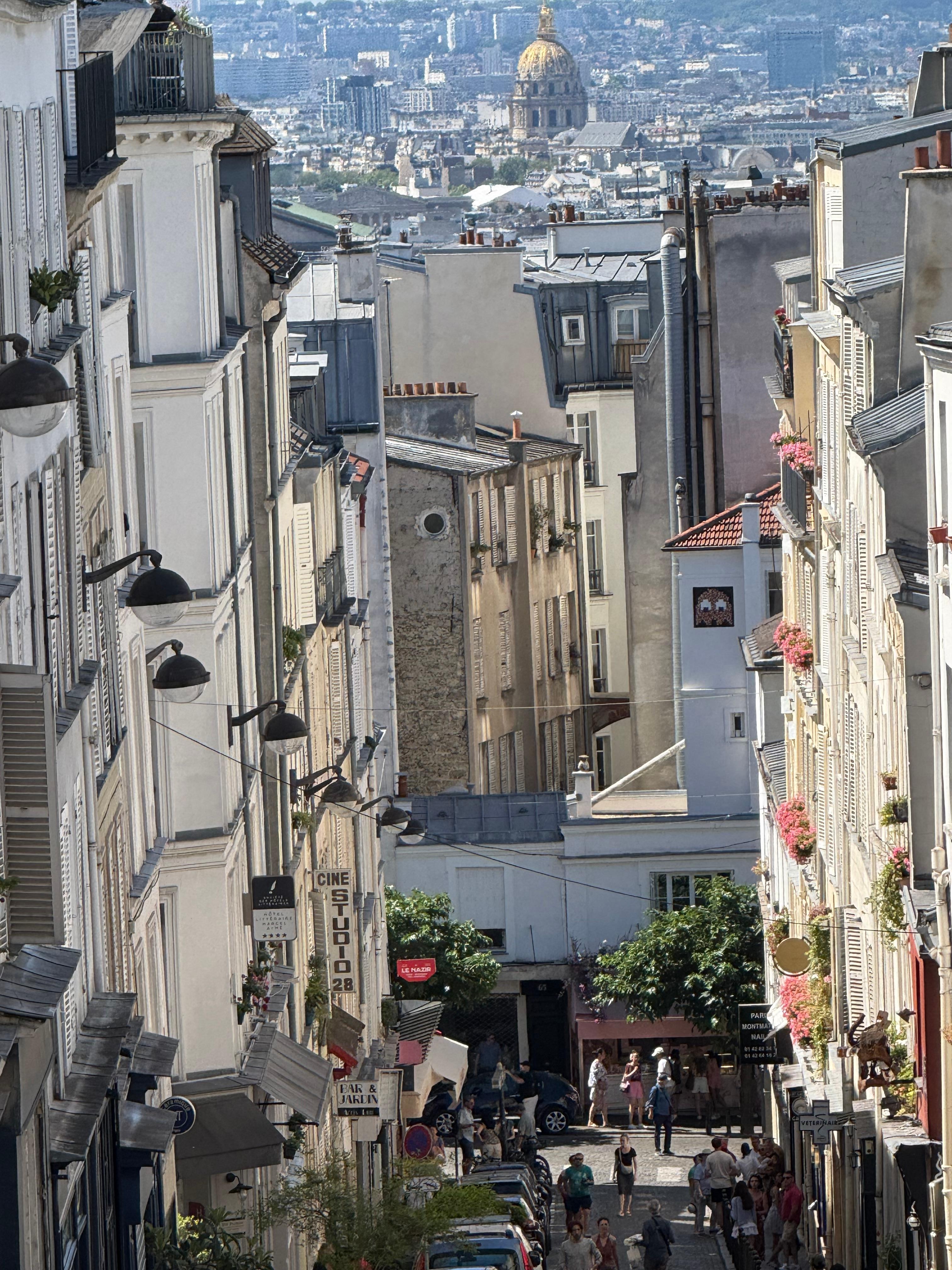 View of Sacre -Coeur from the neighborhood of Hotel 29 Lepic.