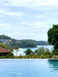 Relaxing pool with great view.