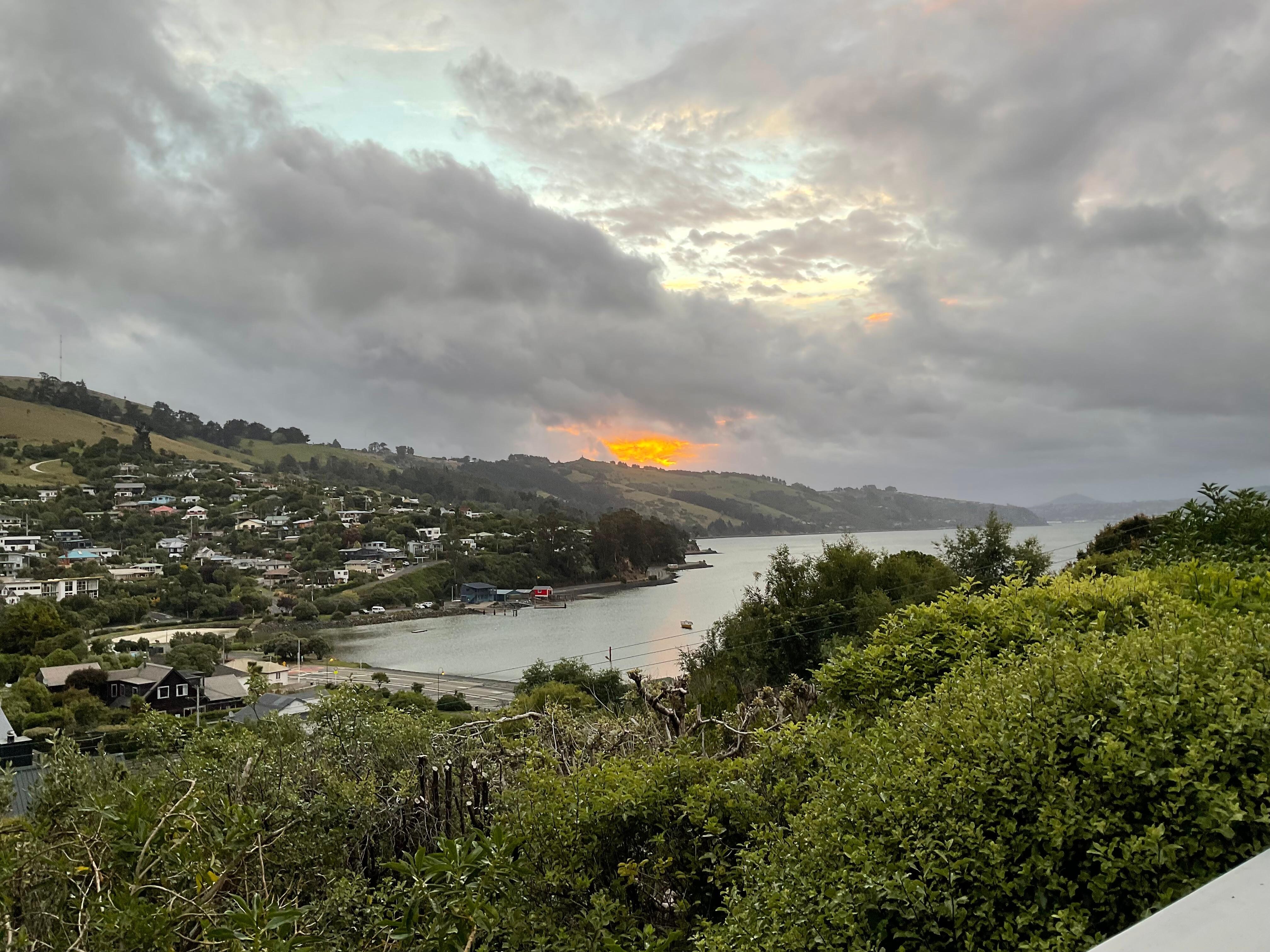 View from accommodation. 