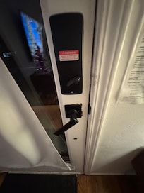 Front door handle fell off upon arrival. Seriously?