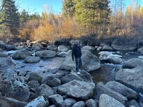 Colorado River down a few steps from the back deck