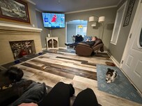 The recliner and couch recliners can all go nearly horizontal.