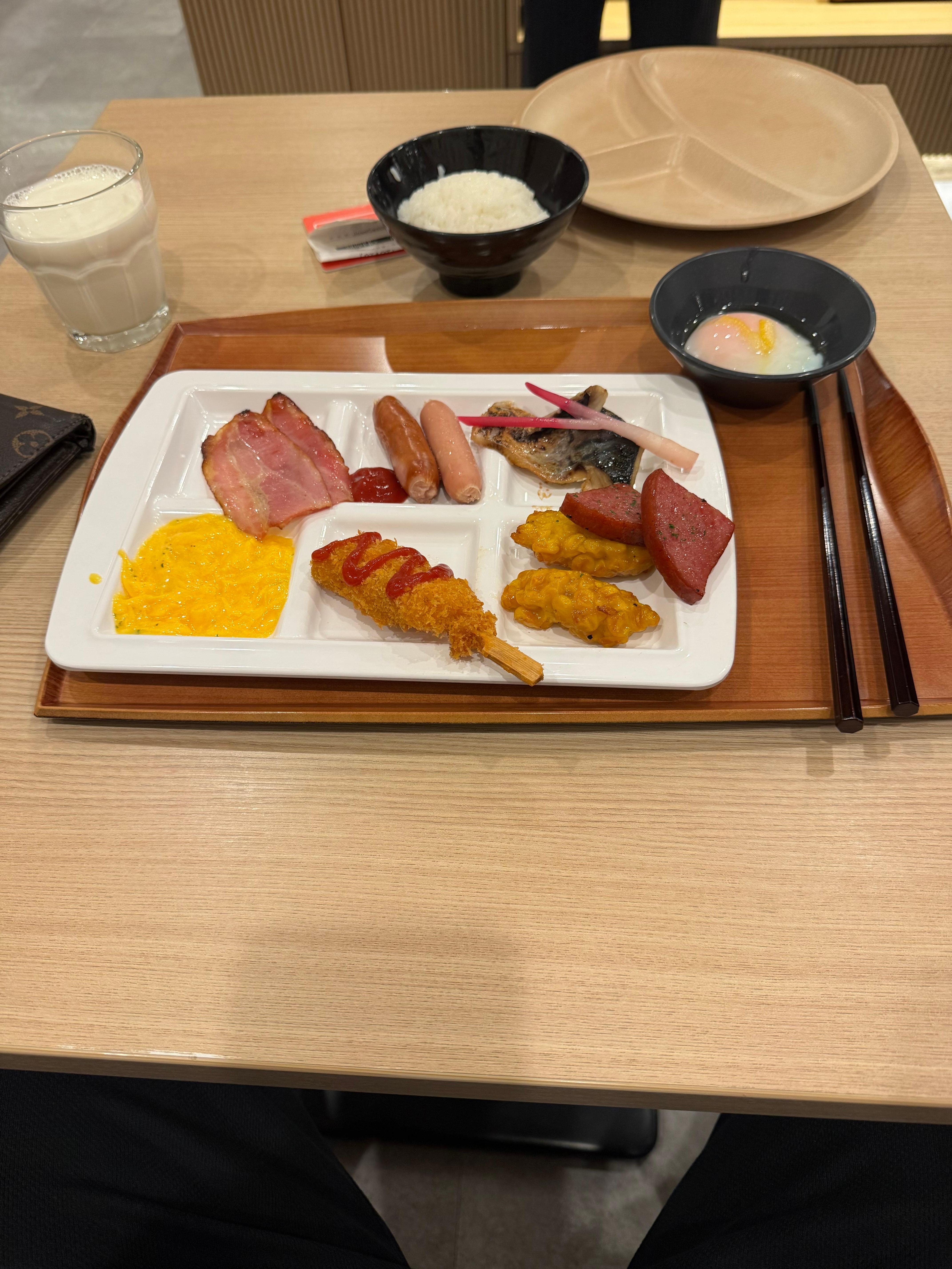 The provided breakfast 