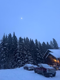 Snowy late December evening