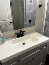 Bathroom sink area