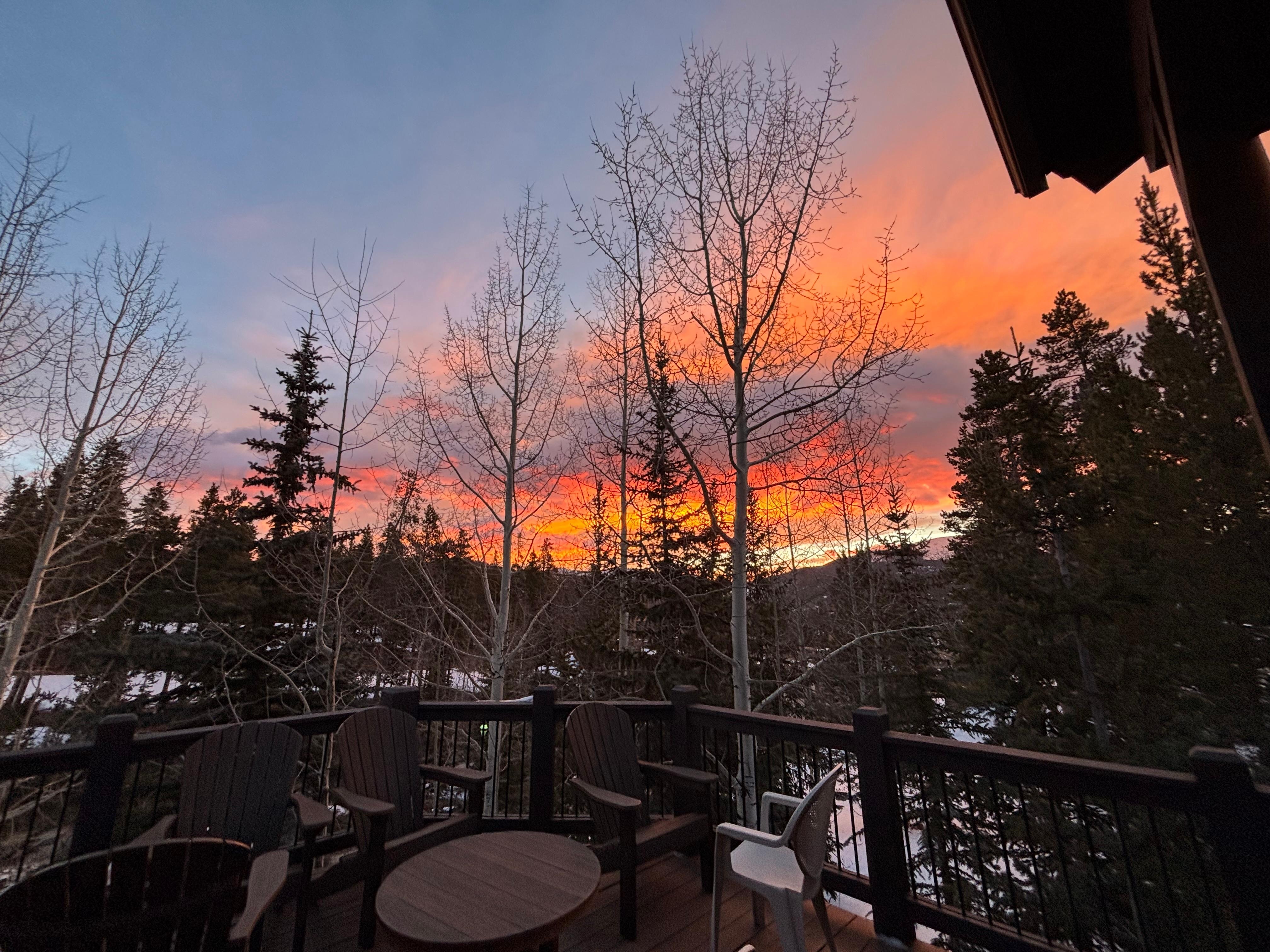 Beautiful sunrise taken from the deck!