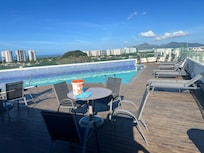 Foto da piscina. Que vista!!