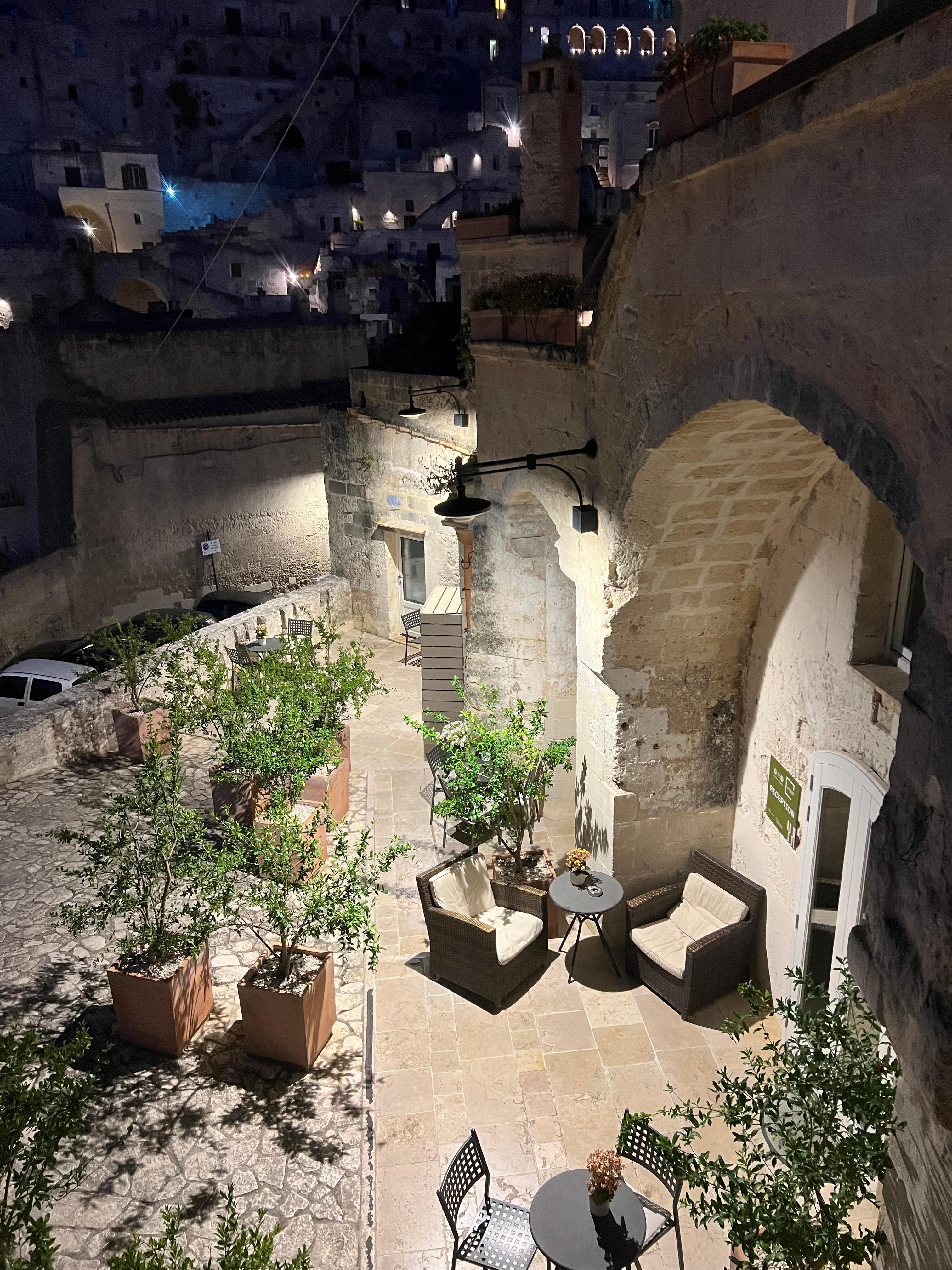 Área externa do hotel