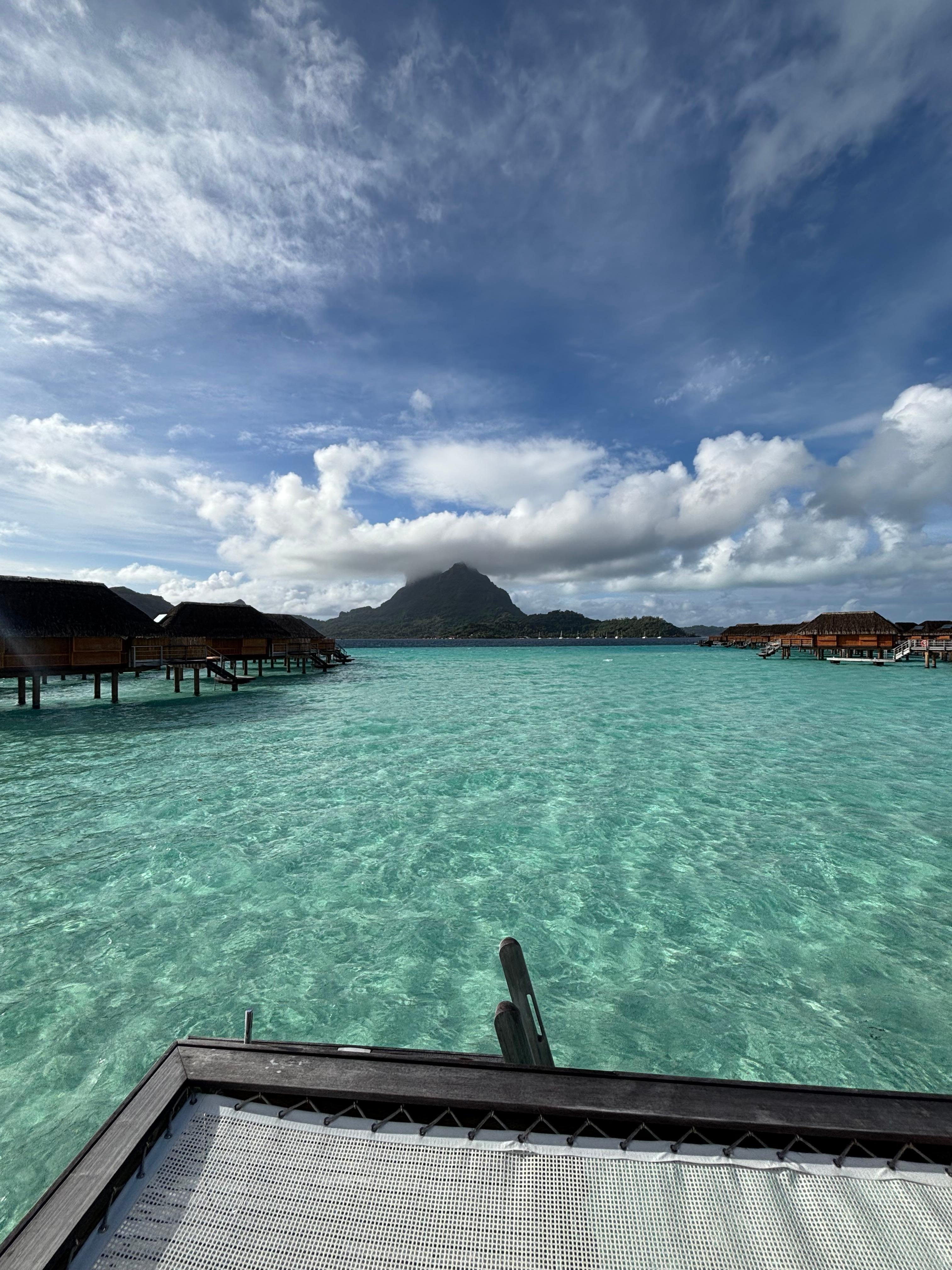 View from the over water bungalow.