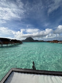 View from the over water bungalow.
