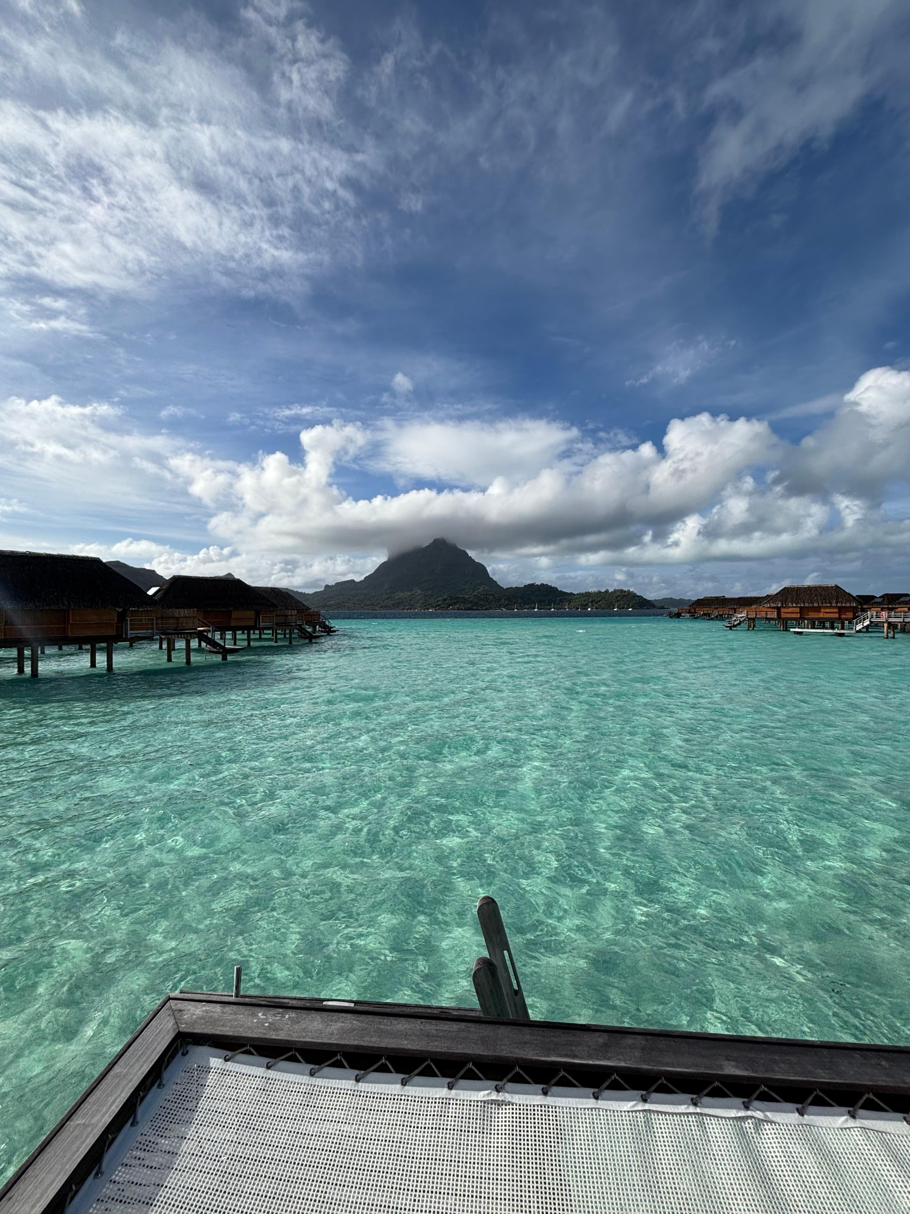 View from the over water bungalow.