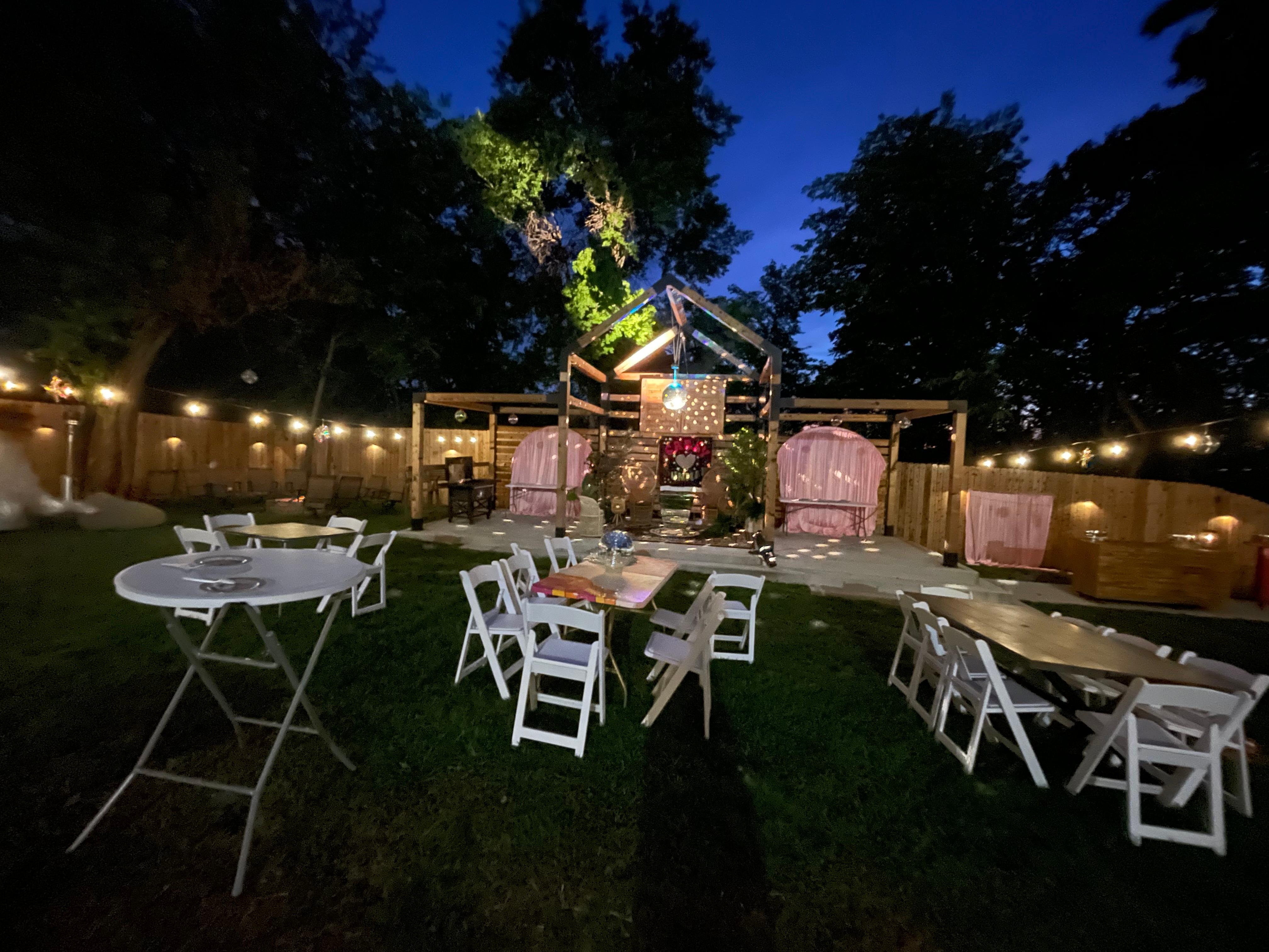 Most set up can be done the day before the event, which allows us to have a truly EPIC memory of a wedding!