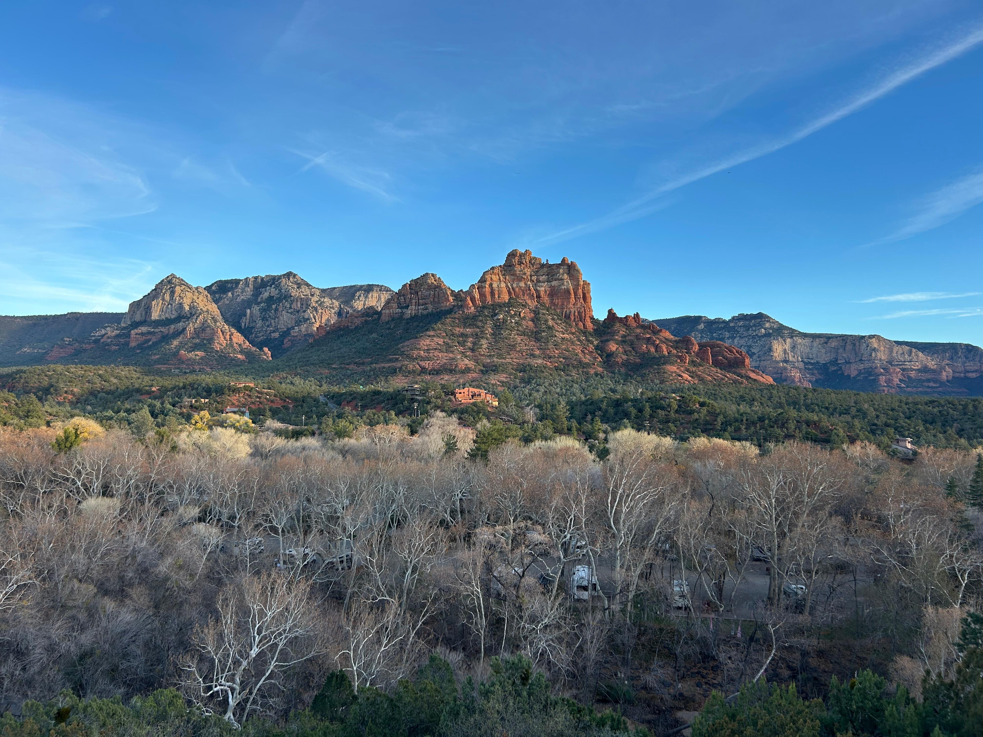 A five-minute walk-vistas are stunning!