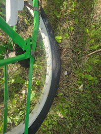 Flat on bike